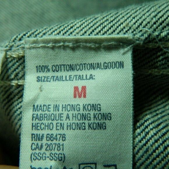 Vintage Tommy Hilfiger Jean Jacket  Hong Kong Med - Picture 10 of 10